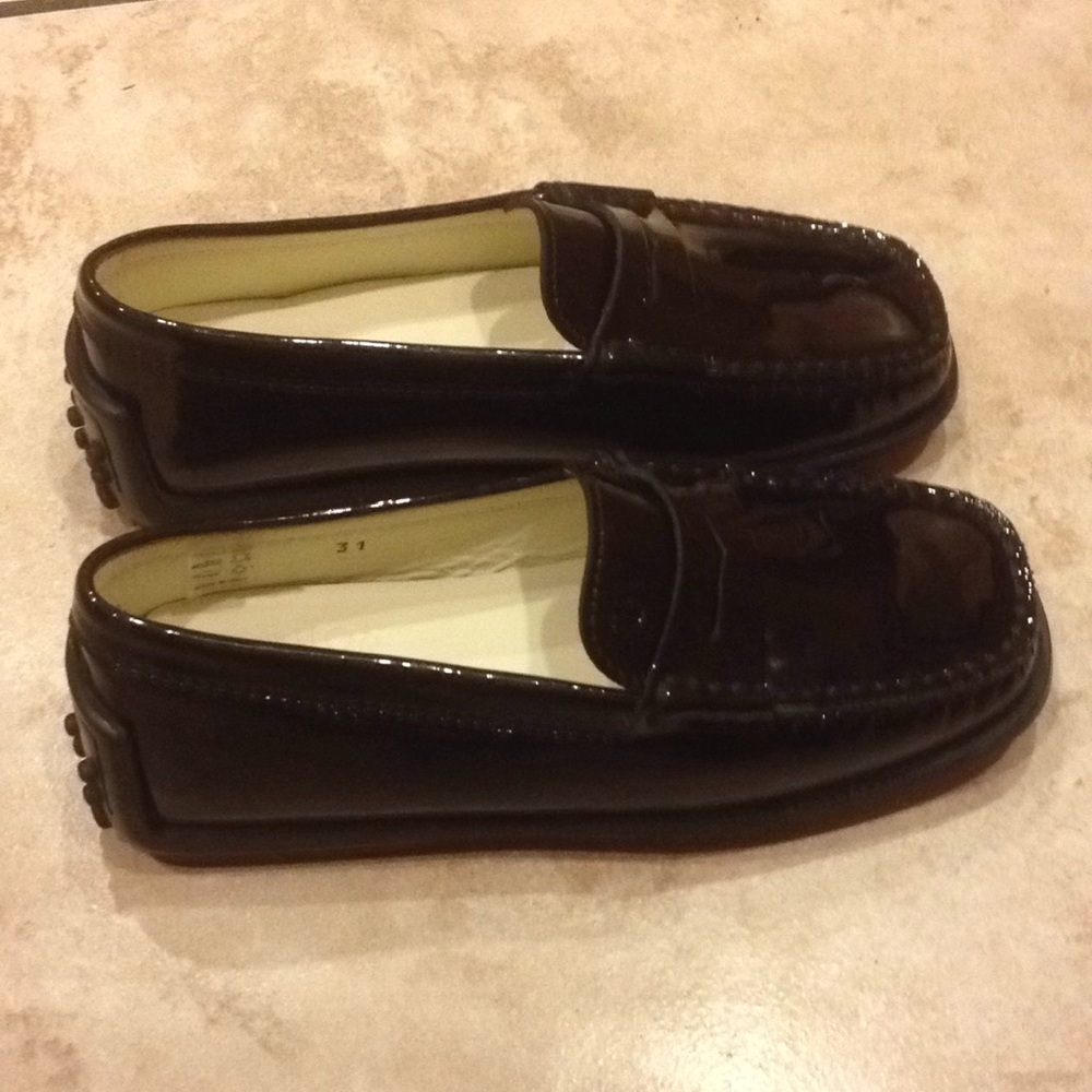 BRAND NEW! Kid's Black Unisex Junior Tod's Loafers - Picture 3 of 8